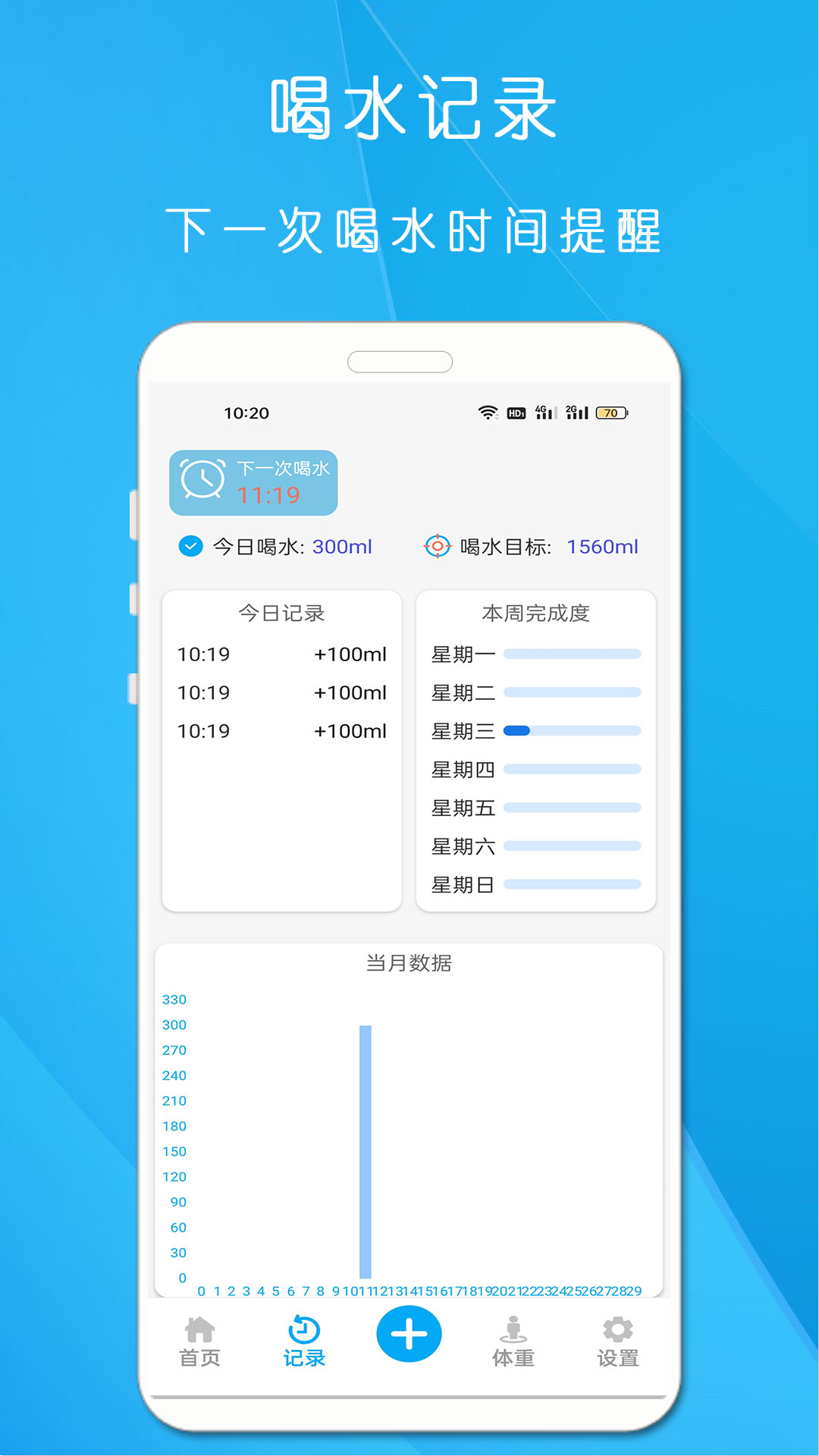 每日喝水app 截图3