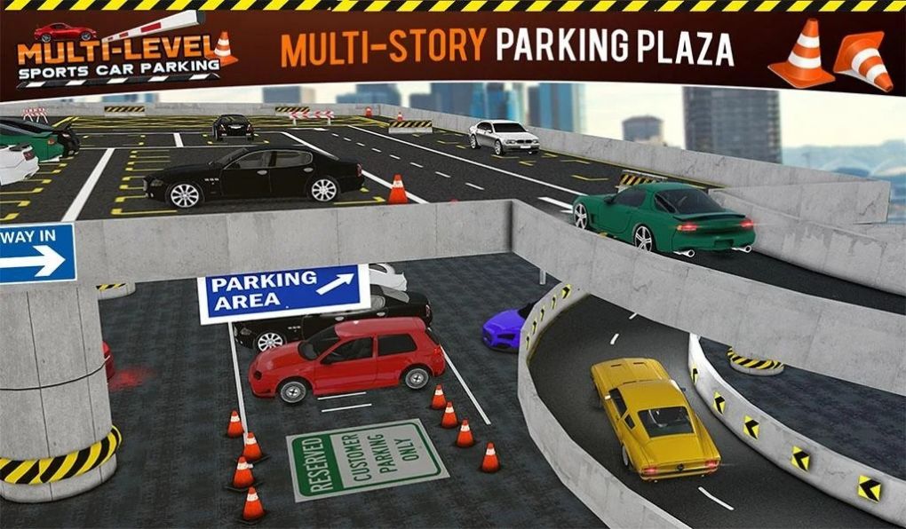 多层跑车停车模拟器游戏